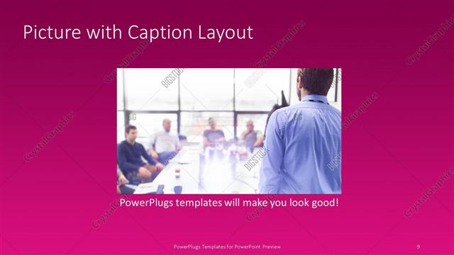 Picture with Caption presentation slide layout