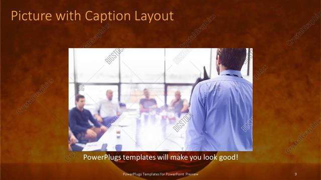 Picture with Caption presentation slide layout