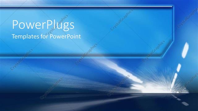  Presentation with street lights - Driving at night street lights blue sky