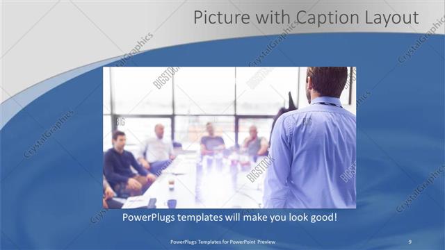 Picture with Caption presentation slide layout