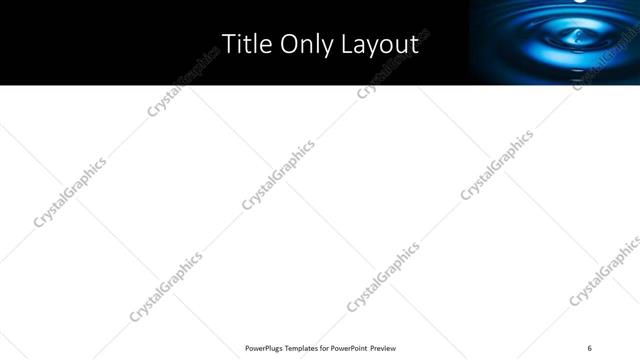 Title Only presentation slide layout