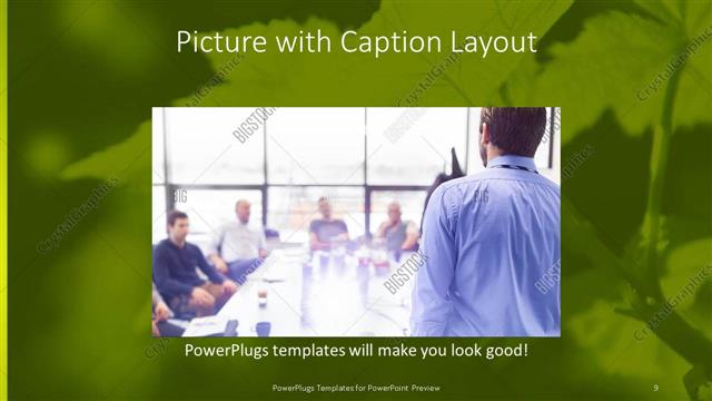 Picture with Caption presentation slide layout