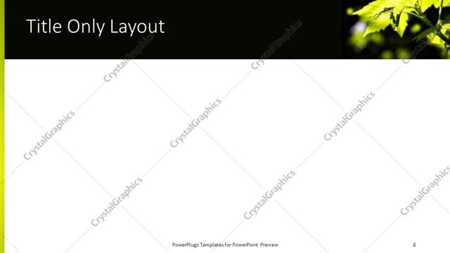 Title Only presentation slide layout