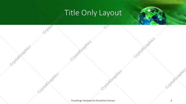 Title Only presentation slide layout