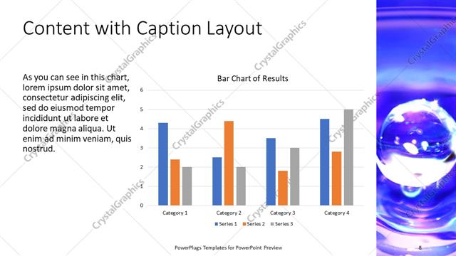 Content with Caption presentation slide layout