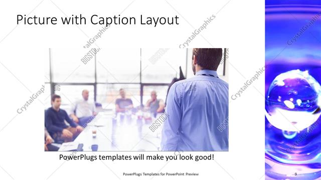 Picture with Caption presentation slide layout