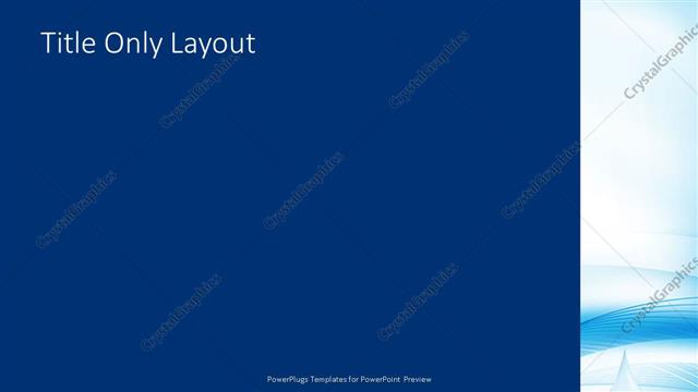 Title Only presentation slide layout