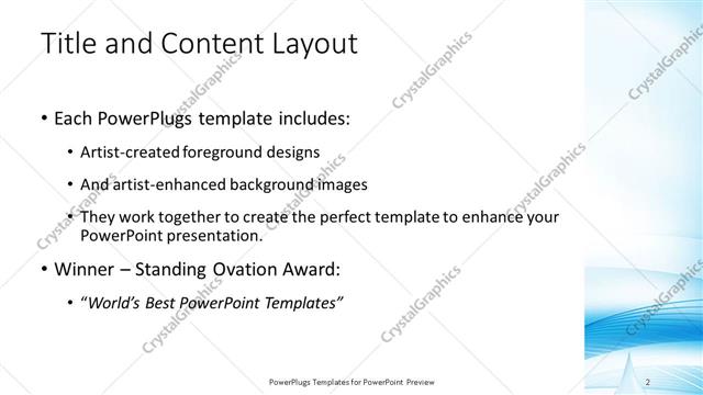 Title and Content presentation slide layout