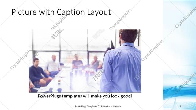Picture with Caption presentation slide layout
