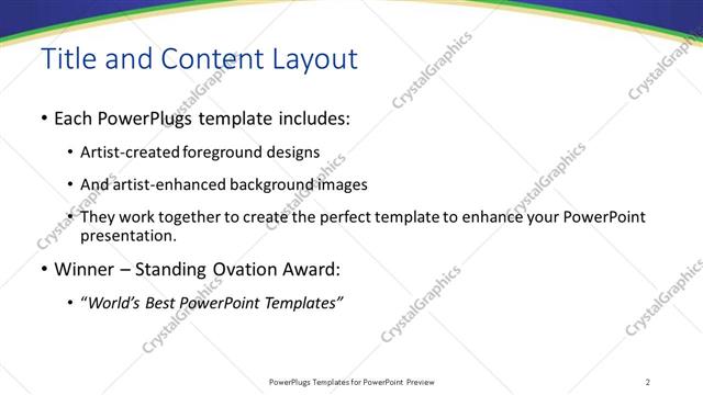 Title and Content presentation slide layout