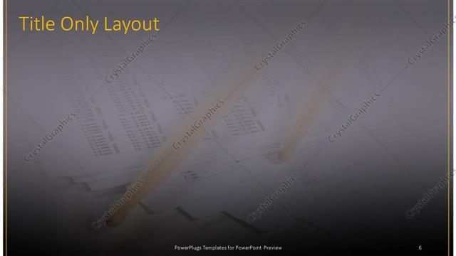 Title Only presentation slide layout