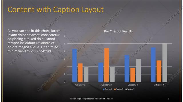 Content with Caption presentation slide layout