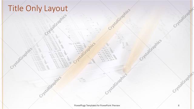 Title Only presentation slide layout