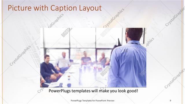 Picture with Caption presentation slide layout