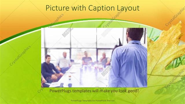 Picture with Caption presentation slide layout