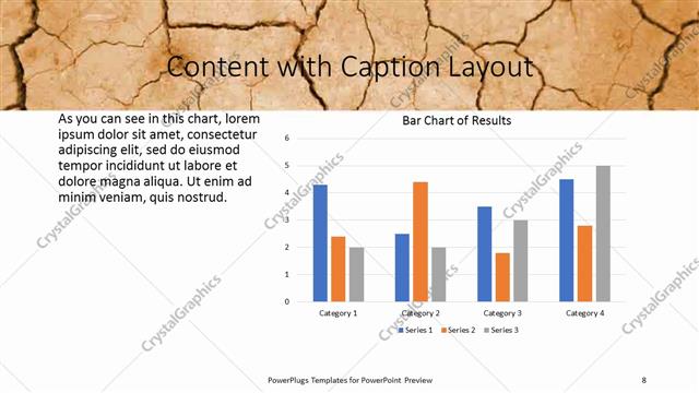 Content with Caption presentation slide layout