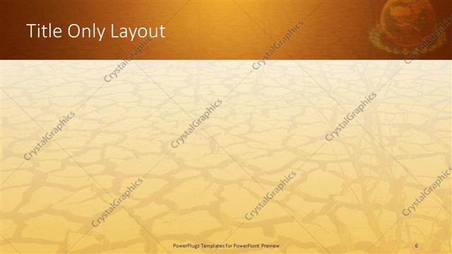 Title Only presentation slide layout