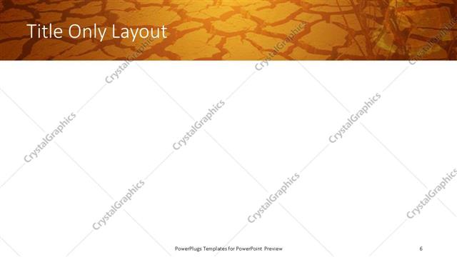 Title Only presentation slide layout