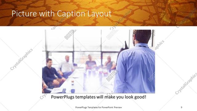 Picture with Caption presentation slide layout