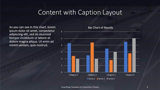 Content with Caption presentation slide layout