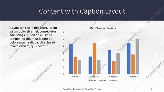 Content with Caption presentation slide layout