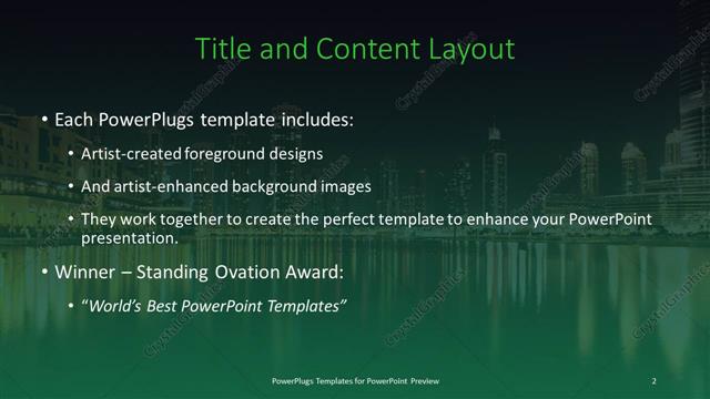 Title and Content presentation slide layout