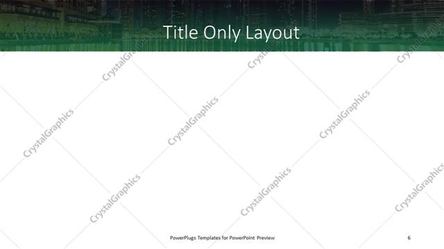 Title Only presentation slide layout