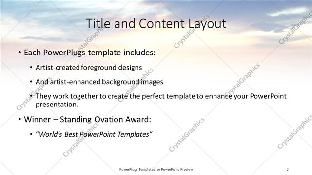 Title and Content presentation slide layout