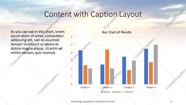 Content with Caption presentation slide layout
