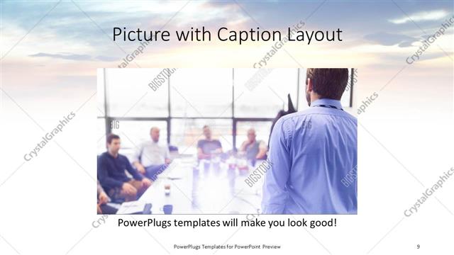 Picture with Caption presentation slide layout