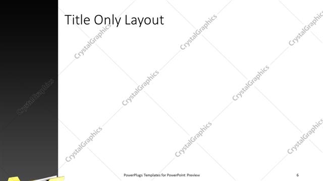 Title Only presentation slide layout