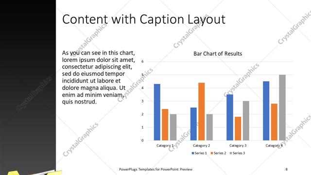 Content with Caption presentation slide layout