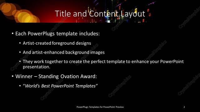 Title and Content presentation slide layout