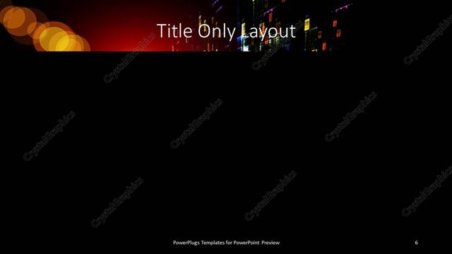 Title Only presentation slide layout