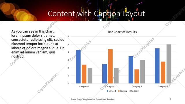 Content with Caption presentation slide layout