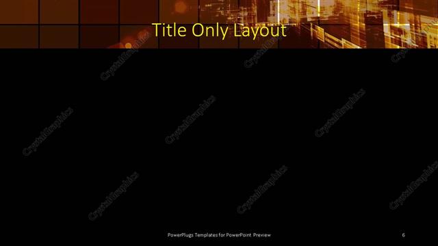 Title Only presentation slide layout