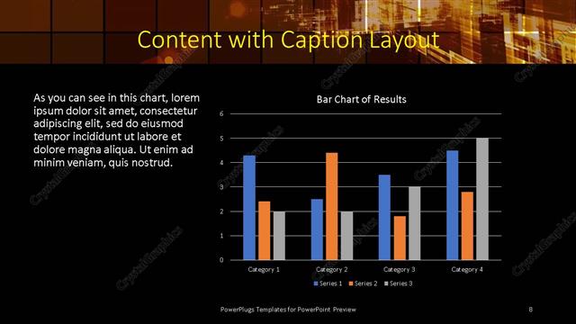 Content with Caption presentation slide layout