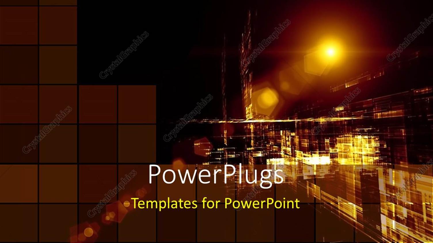 Featuring a Distant view of a Street in the Night with Lots of Lights