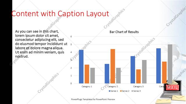 Content with Caption presentation slide layout