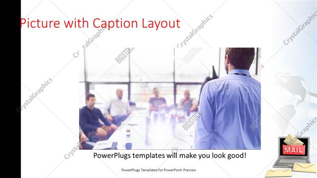 Picture with Caption presentation slide layout