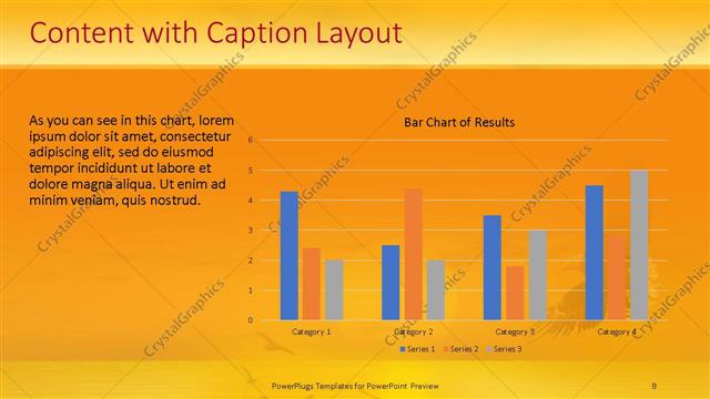 Content with Caption presentation slide layout