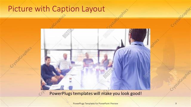 Picture with Caption presentation slide layout