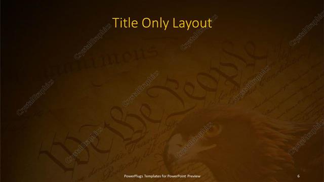 Title Only presentation slide layout