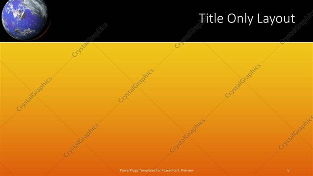 Title Only presentation slide layout