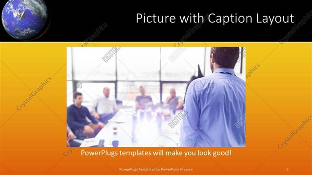 Picture with Caption presentation slide layout