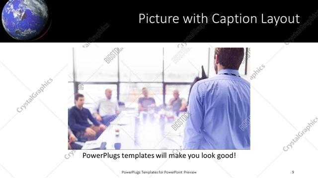 Picture with Caption presentation slide layout