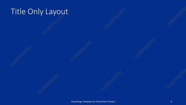 Title Only presentation slide layout