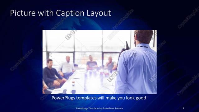Picture with Caption presentation slide layout