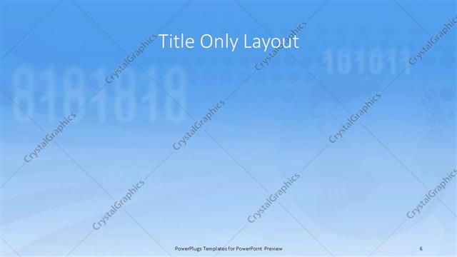 Title Only presentation slide layout