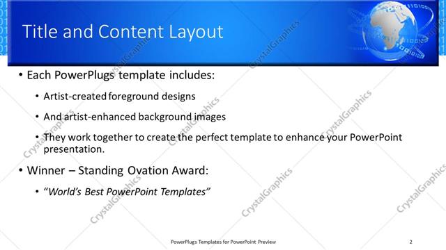 Title and Content presentation slide layout